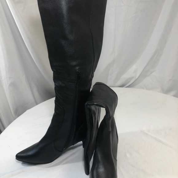 Tall Order Black Knee High Boots - Picture 3 of 7